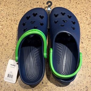Women’s Navy and Green Disney Clogs